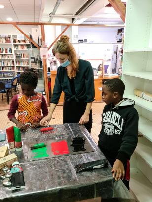 Atelier de gravure au Coeur de Bastide