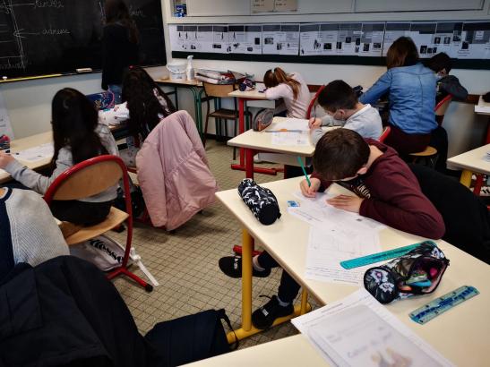 Séance d'écriture