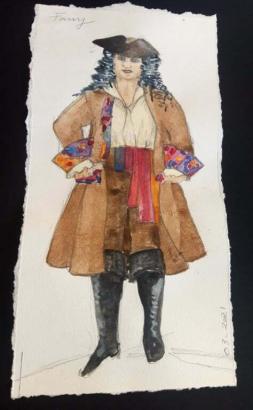 Croquis du costume de Fany Turpin