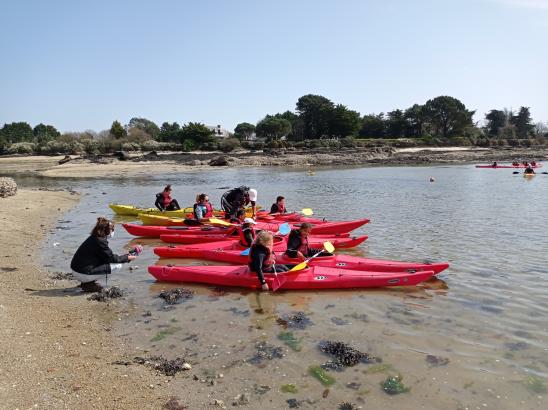 Séance de kayak