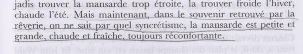 Citation dans La Poétique de l'Espace de Gaston Bachelard (1)