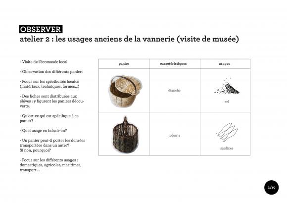 atelier 2 : les usages anciens de la vannerie (visite de musée)