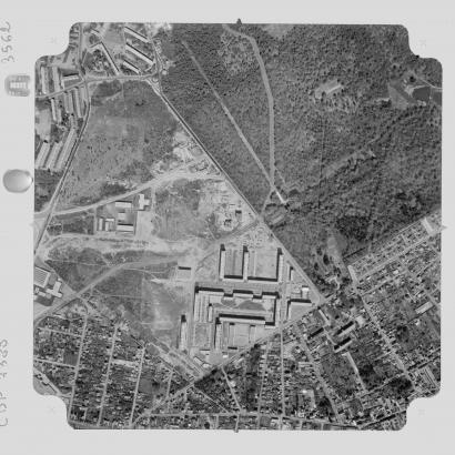 Photo aérienne du quartier datant de 1967. © IGN « Remonter le temps »