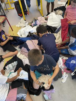 Recyclerie à l'école Claude Schilmoller