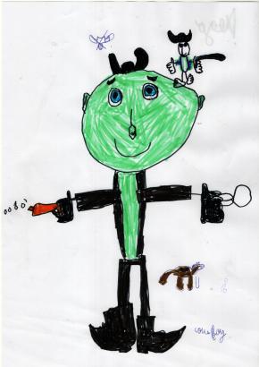 Le cow-boy, par Diégo