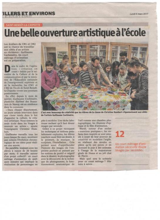 Article dans la presse