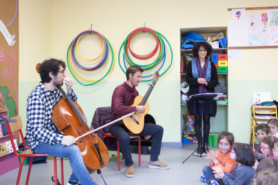 Trio avec la chanteuse Anne Laure Correnson et le violoncelliste Thomas Dufond