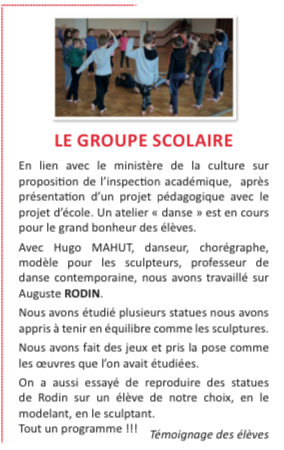 Parution dans Journal du village