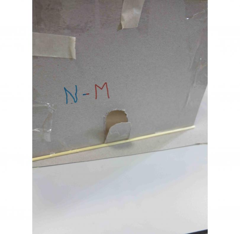 détail maquette en paille