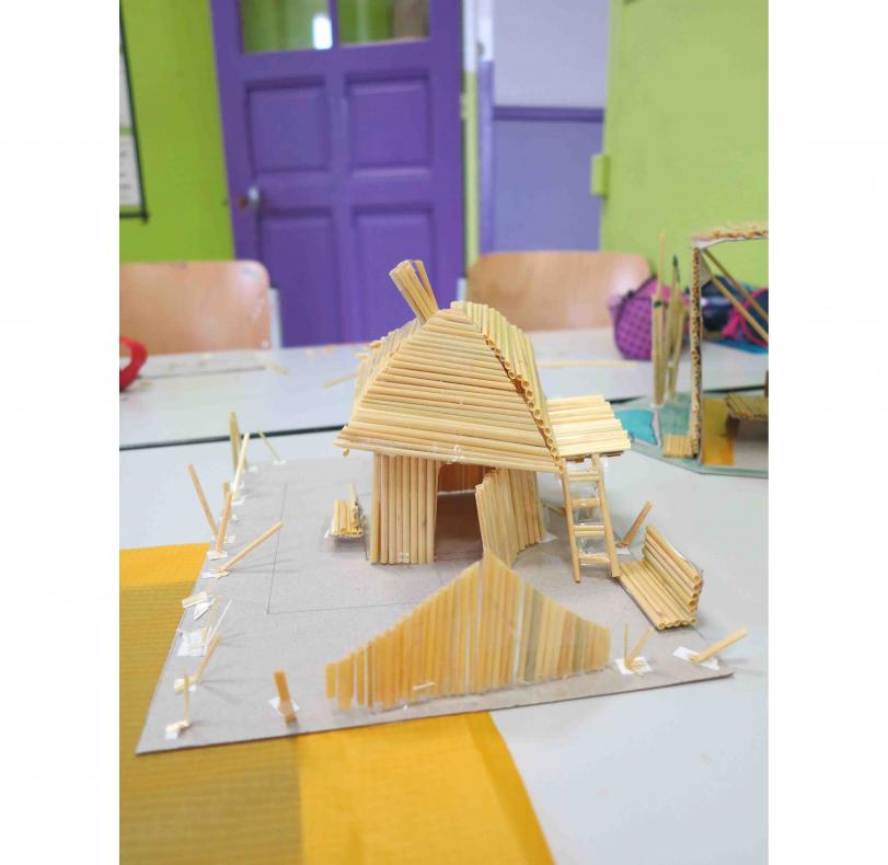 maquette en paille