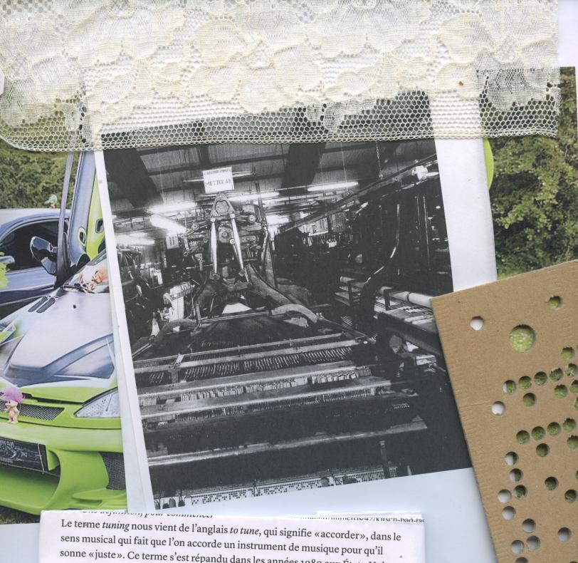 "du bruit des bolides au silence de l'usine" [collages_recherches_2022]