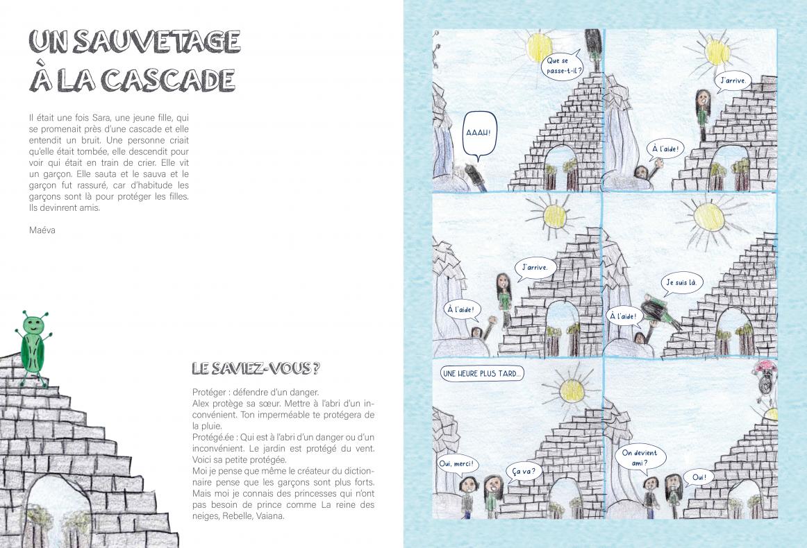 Un sauvetage à la cascade.