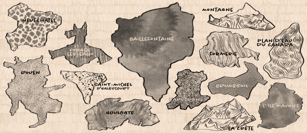 carte imaginaire du monde des enfants