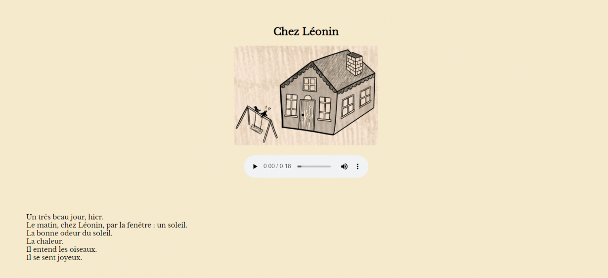 Poème "Chez Léonin"