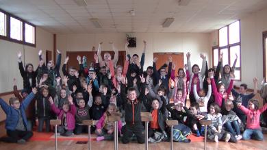 Première semaine avec les enfants de l'école primaire de Courtils