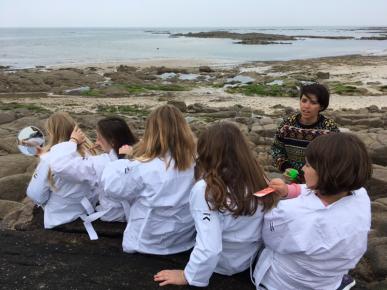 Tournage à la plage du film final