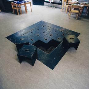 Image de référence, dispositif d'aménagement réalisé pour l'Ecole Montessori à Delft, architecte Herman Hertzberger