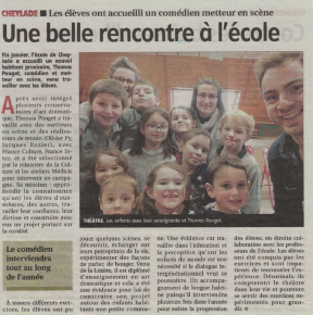 Premier article de presse !! 