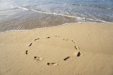 Visite dans les landes Dorian Degoutte photographie tourner en rond sable