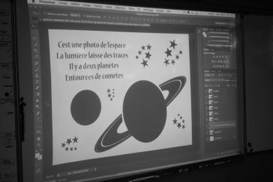 Travail sur l'affiche de Lisa (CM1)