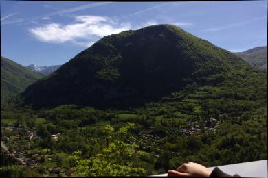 Vue depuis la grotte de Niaux