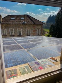 Exposition de cyanotypes sous le soleil de Montfaucon ©François Gérard