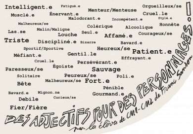 Des adjectifs pour des personnages