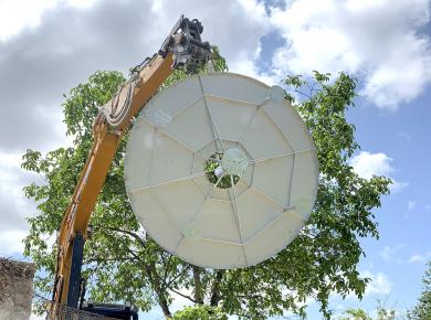 installation du Banc des saisons à Verrières