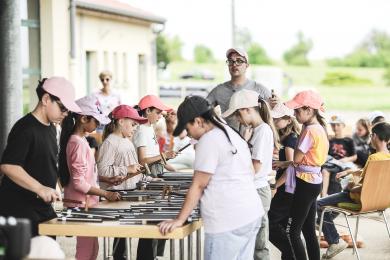 Les enfants à la restituion