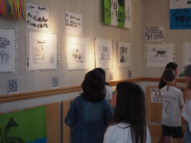 Visite scolaire de l'exposition