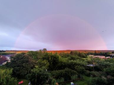 arc en ciel au balcon
